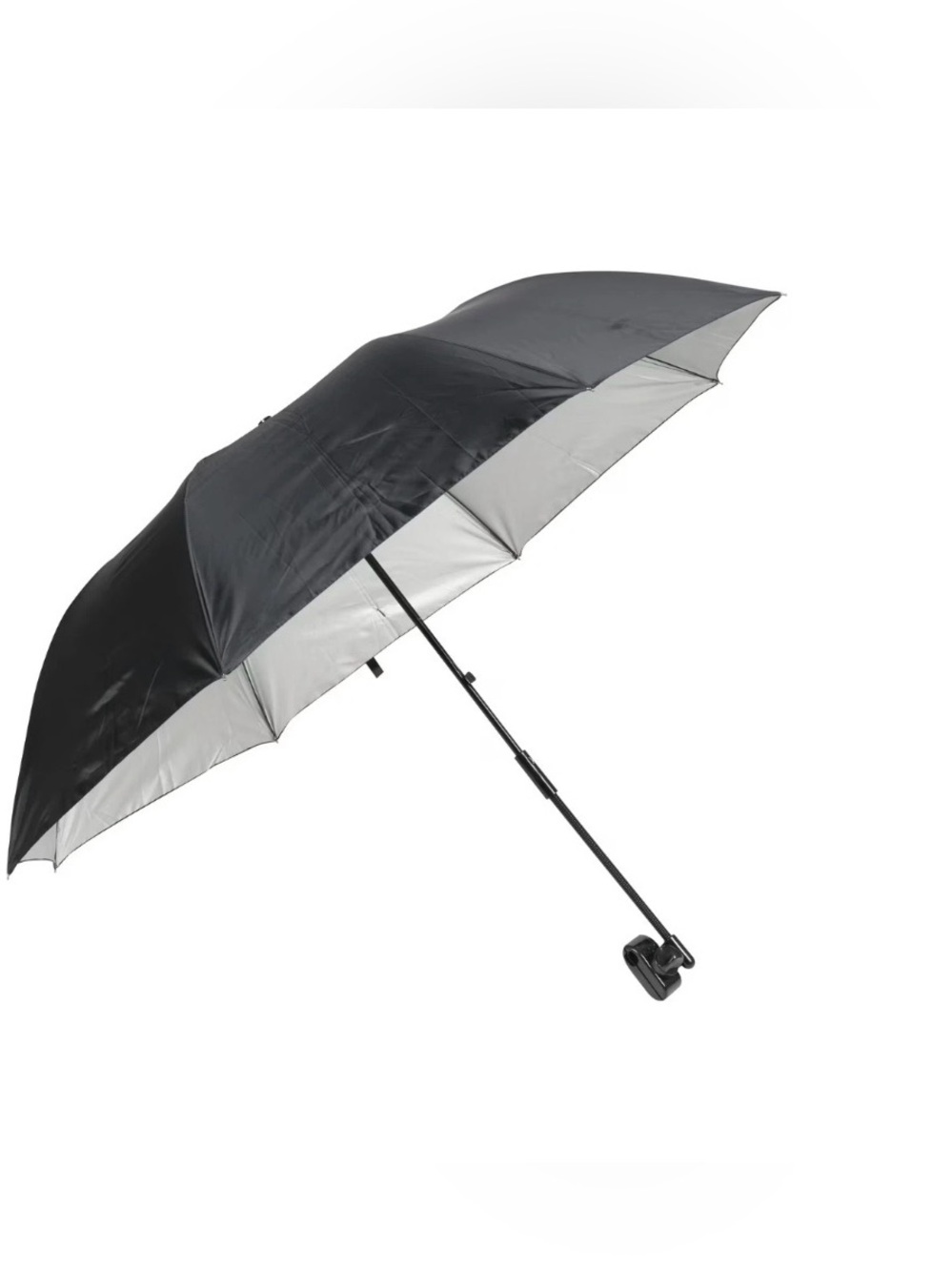 Ozark Trail Chair Umbrella with Clamp, Black,Large 42"x42" Chair Is Not Included